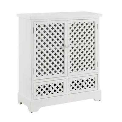 chainmar White lattice cabinet